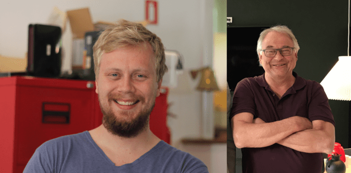 Lærer Stefan Lemser Eychenne og lærer Claus Rintza modtaget H. C. Ørsted Bronzemedalje