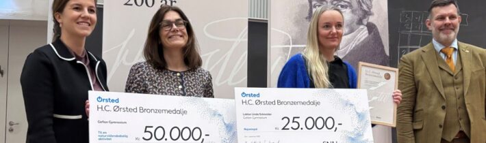Lektor Linda Schneider modtager H.C. Ørsted Medaljen i bronze
